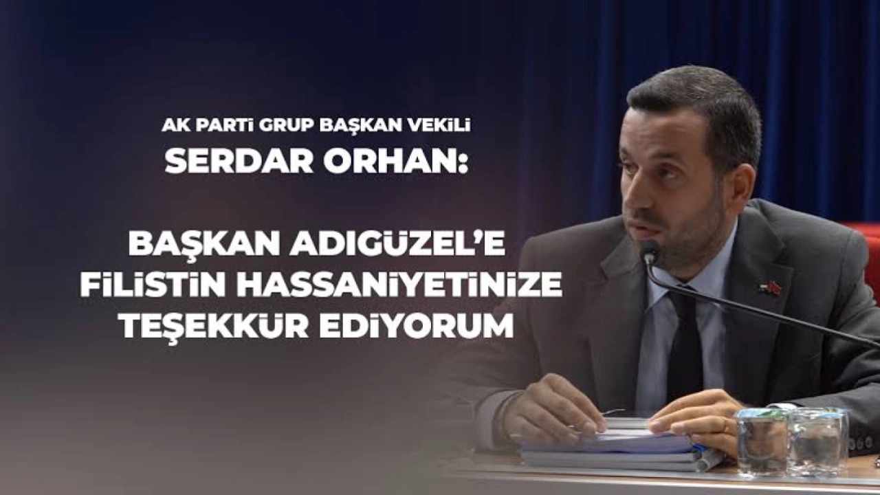 SERDAR ORHAN'DAN FİLİSTİN HALKINA DESTEK MESAJI